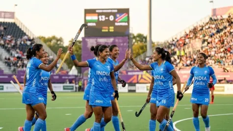 Hockey World Cup 2025: India Ka Dhamaka! Namibia Ko 13-0 Se Haraya, Hina Aur Kanika Ki Hat-trick