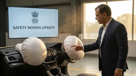 Gaadiyon Mein 6 Airbags Mandatory Kab Hoga? Safety Rules Par Bada Sarkar Update Check Karein