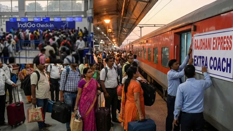 IndiGo Crisis: Flight Cancel Hone Par Railway Ka Jugaad – Rajdhani Mein Extra Coach!